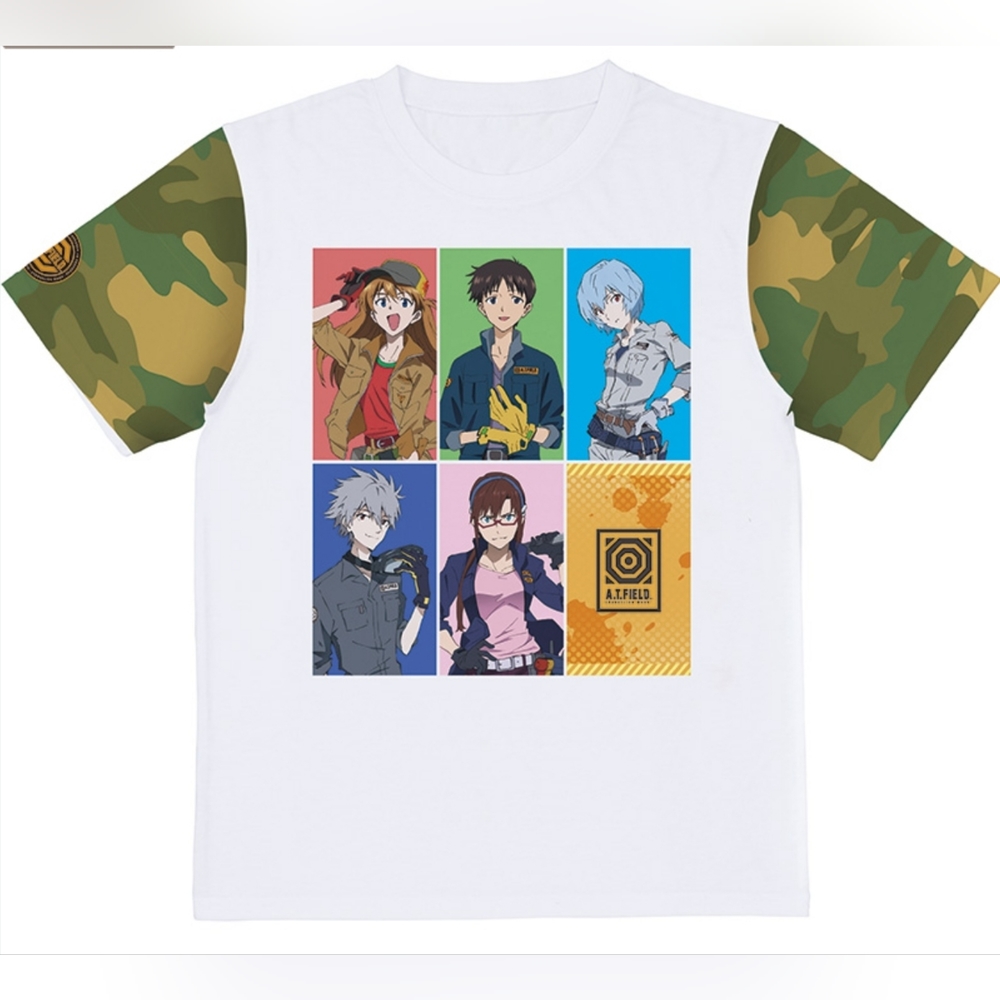 A.T. Field Work SEGA Neon Genesis Evangelion Prize T-Shirt Medium Japan Import